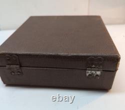 Vintage LOWE Poker Chips with Wooden Carrying Case Set