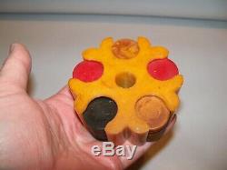 Vintage Marbled Bakelite Beautiful Colored Poker Chips Set Caddy Miniature