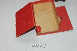 Vintage Miniature Bakelite Poker Chips in Original Caddy Holder Tray With Box