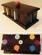 Vintage Multicolor Bakelite 300 Game Counter / Poker Chip Set in Case