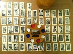 Vintage Poker Chip Set And 54 Vintage Connecticut Playing Cards 50s Must See