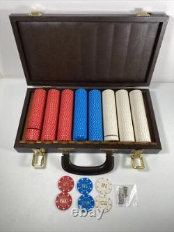 Vintage Poker Chip Set'RPG', $ Amount apprx 400 Chips With Case lock & keys