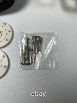 Vintage Poker Chip Set'RPG', $ Amount apprx 400 Chips With Case lock & keys