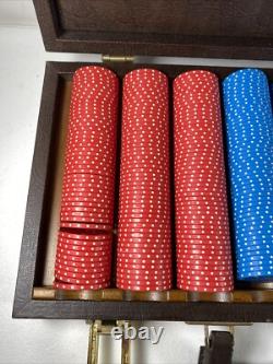 Vintage Poker Chip Set'RPG', $ Amount apprx 400 Chips With Case lock & keys