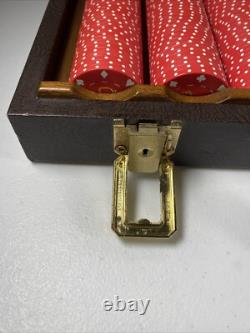 Vintage Poker Chip Set'RPG', $ Amount apprx 400 Chips With Case lock & keys