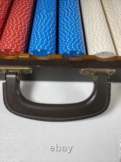 Vintage Poker Chip Set'RPG', $ Amount apprx 400 Chips With Case lock & keys