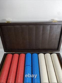 Vintage Poker Chip Set'RPG', $ Amount apprx 400 Chips With Case lock & keys