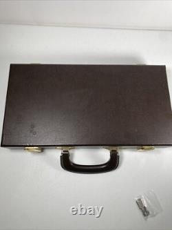 Vintage Poker Chip Set'RPG', $ Amount apprx 400 Chips With Case lock & keys