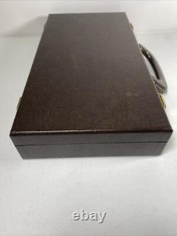 Vintage Poker Chip Set'RPG', $ Amount apprx 400 Chips With Case lock & keys