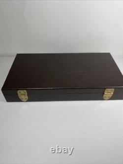Vintage Poker Chip Set'RPG', $ Amount apprx 400 Chips With Case lock & keys