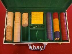 Vintage Poker Chip Set (x288 chips) Native American Good Luck Swastika