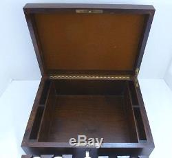Vintage Poker Set in Walnut Case. Racks withCaitlin Knobs. 409 Clay Chips. 1940s