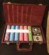 Vintage RUGER Poker Chip Set With Leather Case VERY RARE