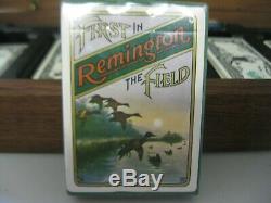 Vintage Remington Arms Comp National Currency Poker Dice Set Wood Case Rare Find