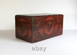 Vintage Rosewood Grain Paint POKER CHIP BOX SET Bakelite Chips Caddy Wood