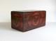 Vintage Rosewood Grain Paint POKER CHIP BOX SET Bakelite Chips Caddy Wood