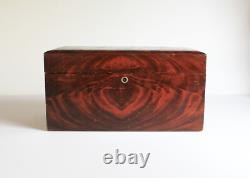 Vintage Rosewood Grain Paint POKER CHIP BOX SET Bakelite Chips Caddy Wood