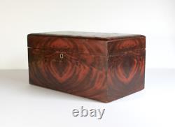 Vintage Rosewood Grain Paint POKER CHIP BOX SET Bakelite Chips Caddy Wood