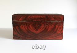 Vintage Rosewood Grain Paint POKER CHIP BOX SET Bakelite Chips Caddy Wood