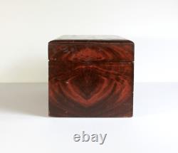 Vintage Rosewood Grain Paint POKER CHIP BOX SET Bakelite Chips Caddy Wood