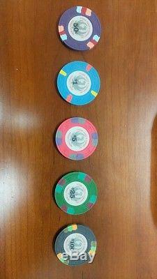 Vintage Ruger Clay Chip Poker Set SR Ruger Logo