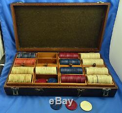 Vintage Set of Lowe Horse and Jockey Clay Poker Chips
