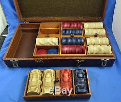 Vintage Set of Lowe Horse and Jockey Clay Poker Chips
