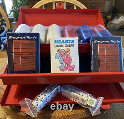 Vintage Snap-On Tools Party Box Poker Chips Set Dice Games All Unopened Items