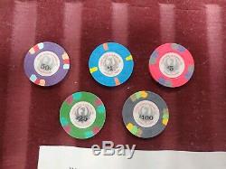 Vintage Sturm Ruger Clay Poker Chip Set. Old S. R. Logo. One of Fifty sets made
