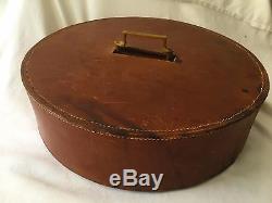 Vintage Swastika Good Luck Clay Poker Chip Set in Mahogany Caddy with Cover