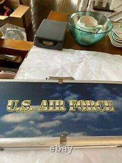 Vintage U. S. Air Force Poker Chip Set With Case