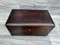 Vintage Wood Box Poker Set Cards Chips Bicycle New Fan Back / League Bakelite