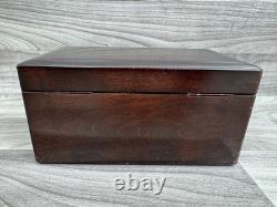 Vintage Wood Box Poker Set Cards Chips Bicycle New Fan Back / League Bakelite