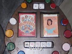 Vintage bakelite poker chip set