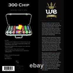 WE Games Complete Poker Set in Aluminum Case 300 chips
