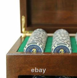 WE Games Franklin Mint Poker Chip Collectors Set, Made in USA Solid Wood Case