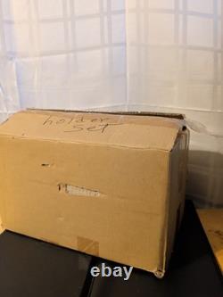 WPT Cards World Poker Tour 300 Ct Oval Poker Chip Set Cherry Wood Chiprack