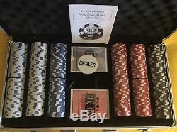 WSOP Endorsed Professional 300 11.5 Gram Poker Chip Set NIB
