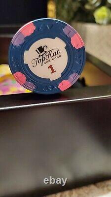 WTHC Paulson Top Hat And Cane Poker Chip set in case
