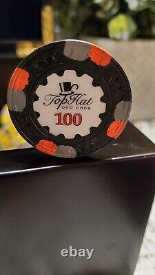 WTHC Paulson Top Hat And Cane Poker Chip set in case