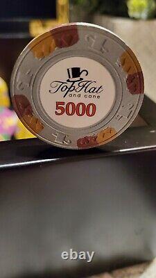 WTHC Paulson Top Hat And Cane Poker Chip set in case