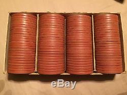 Wheel & Faro Antique Poker Chips 500 Pieces with original boxes