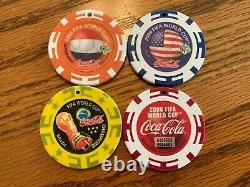 World Cup 2006 Germany Coca Cola Poker Chip Complete Set of 39 with Premiums