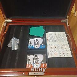 World Poker Tour 1000 Clay Chip Luxury Poker Chest Set. Offic. WPT. New open box