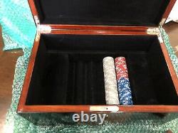 World Poker Tour Casino Poker Set Beautiful Wood Box, 300 Pieces