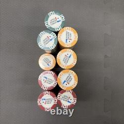 World Poker Tour Poker 500 Set with Dice, KEM Cards, Coasters, No Key Charity