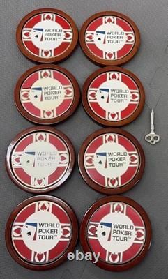 World Poker Tour Poker 500 Set with Dice, KEM Cards, Coasters, No Key Charity