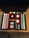 World Poker Tour Poker Chip500 Set with Dice, KEM Cards, Coasters locks! G