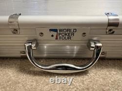 World Poker Tour Poker Game 300 Chips, 5 Dice and Cards Set with Locking Case