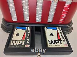 World Poker Tour Professional Poker Chips 300 Piece Set withSpinning Wood Holder